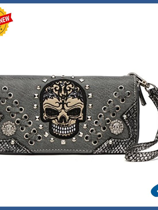 Large PU Leather Backpack with Wallet Set, Studded Punk Style Daypack main image 4